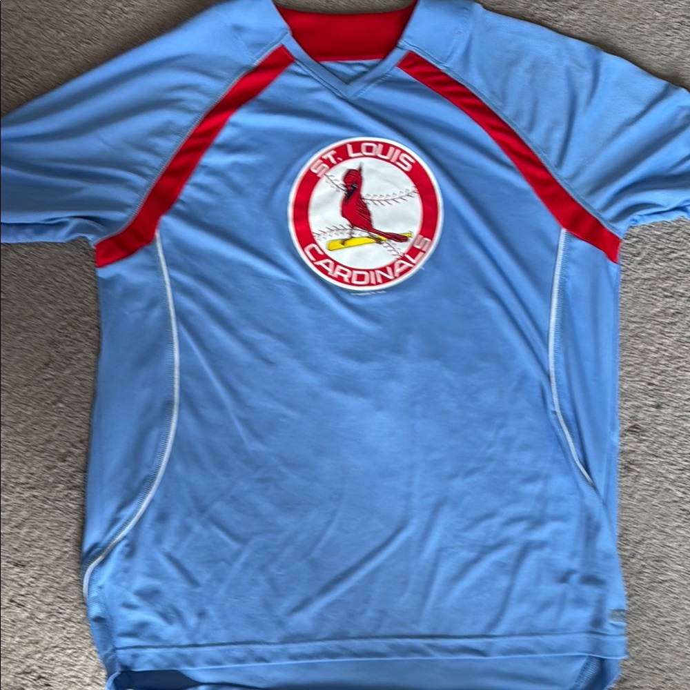 St. Louis Cardinals Blue and Red Jersey